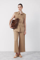 Cortefiel Rustic vest Nude
