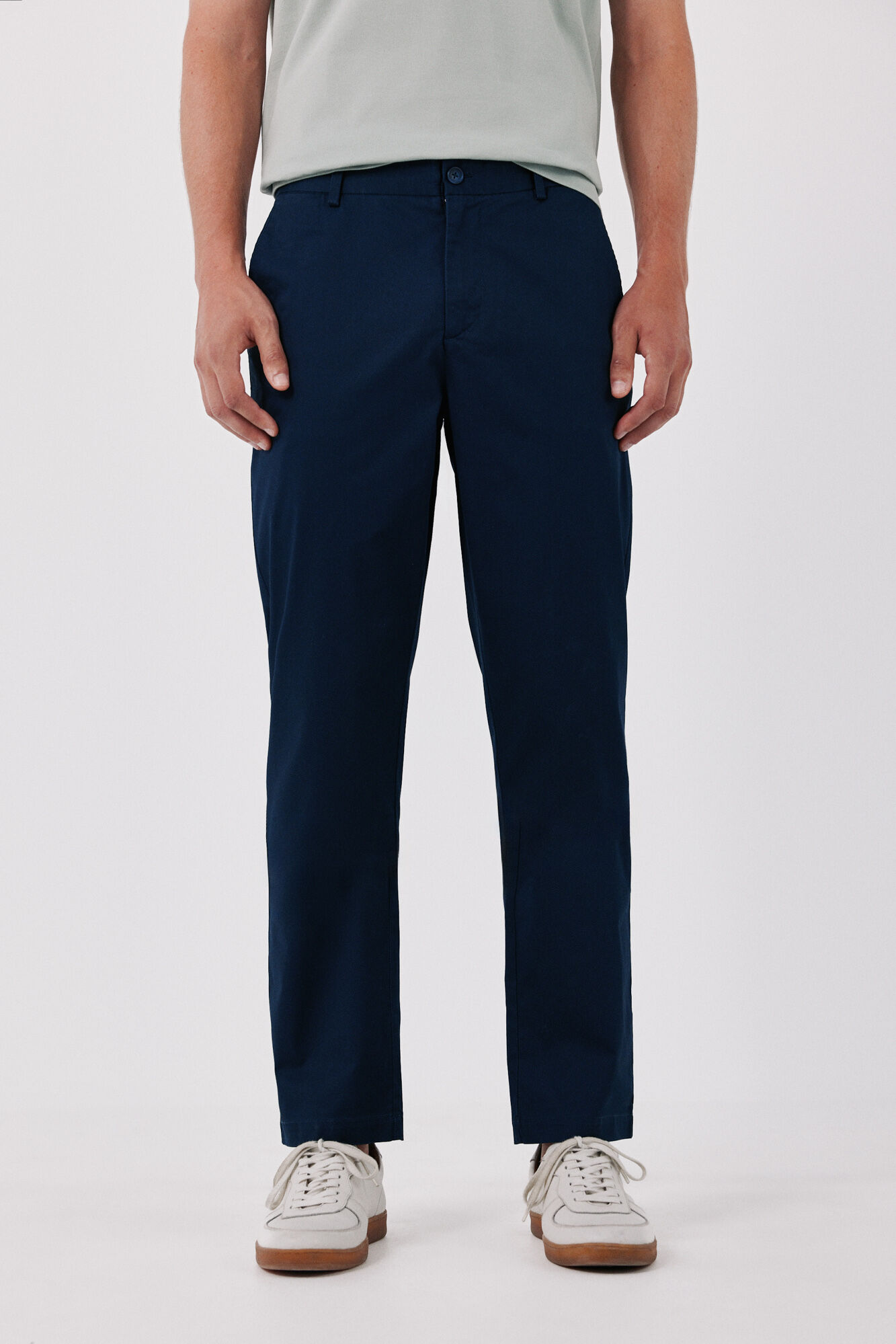 Cortefiel Print regular chinos