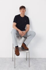 Cortefiel Basic T-shirt Black