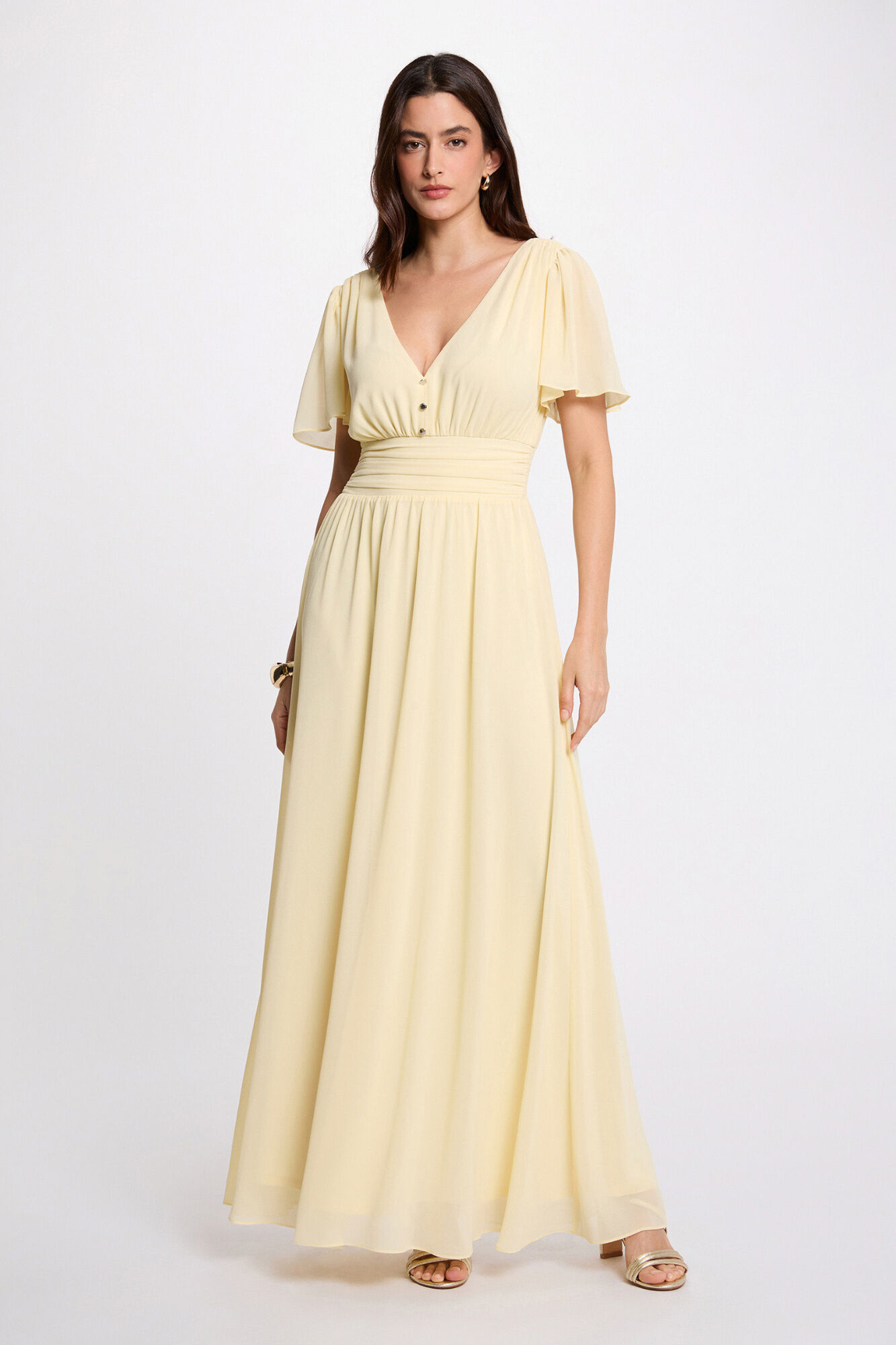 Morgan Vestido comprido fluido