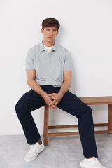 Cortefiel Piqu&eacute; basic polo shirt Blue