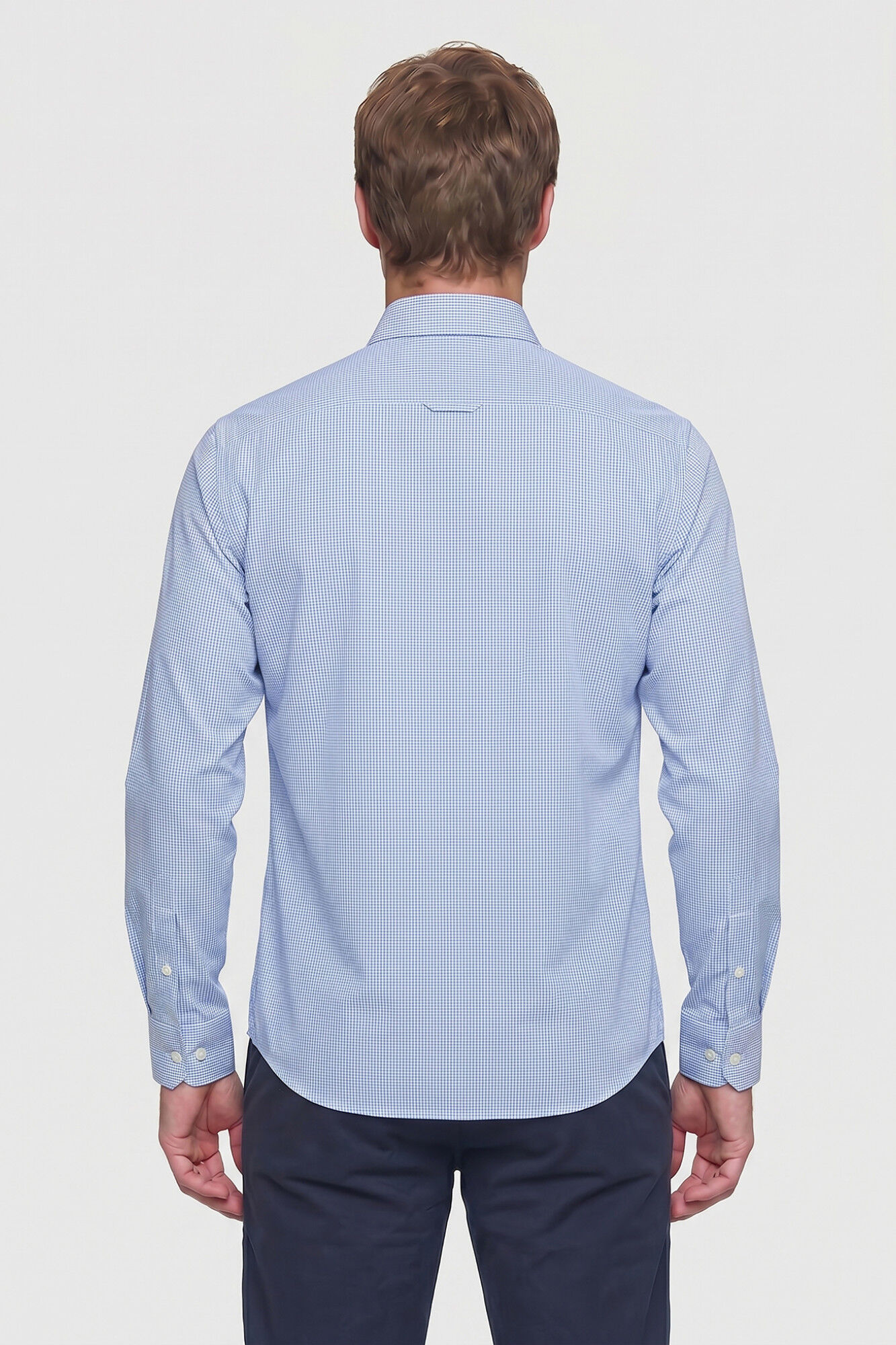 Valecuatro Camisa estampado vichy Azul