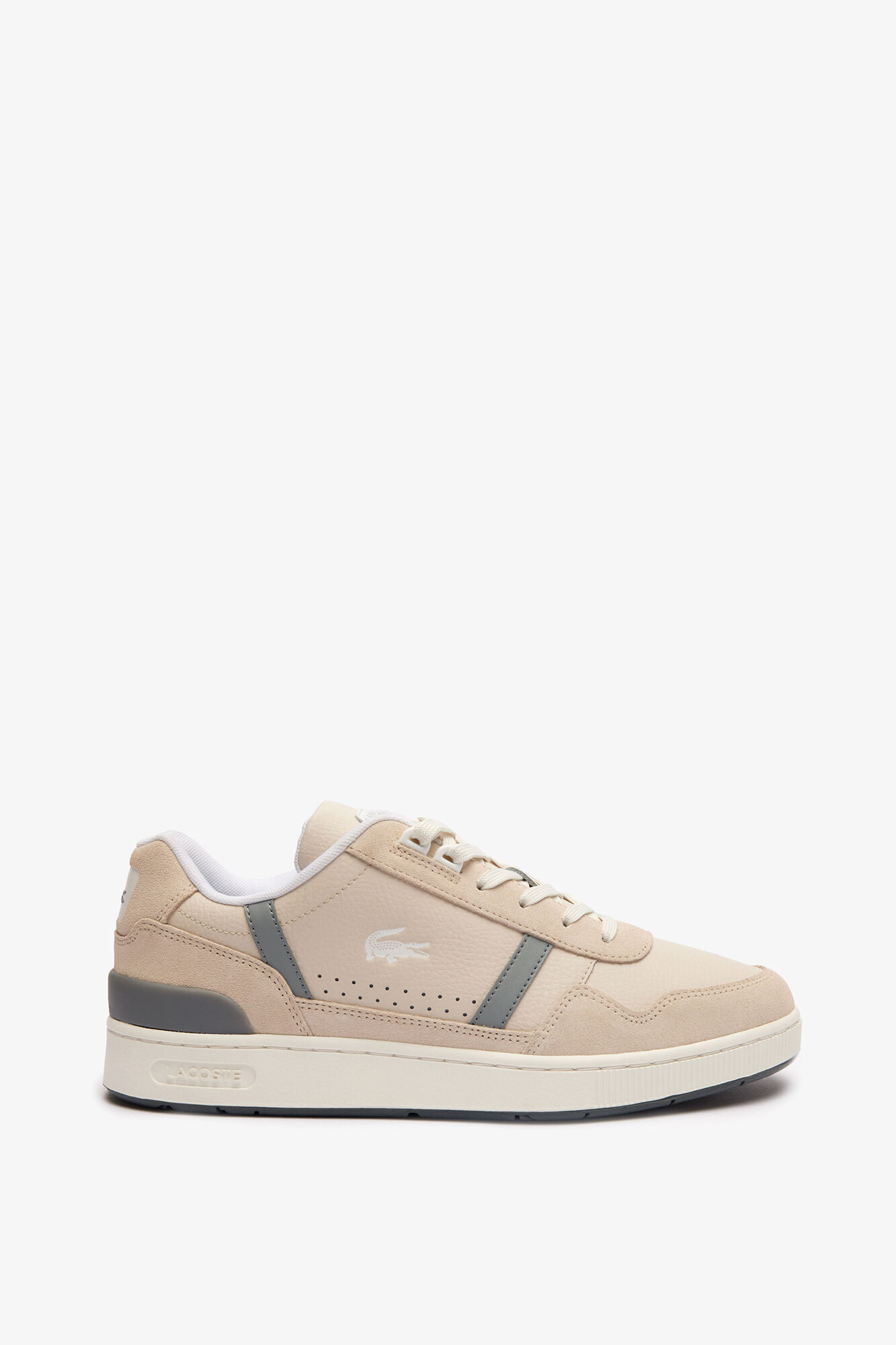 Lacoste Zapatillas de piel T-Clip para hombre