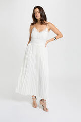 Morgan Lace long dress White