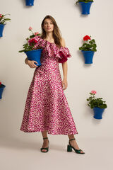 Silbon Saia Event Collection midi estampada Roxo
