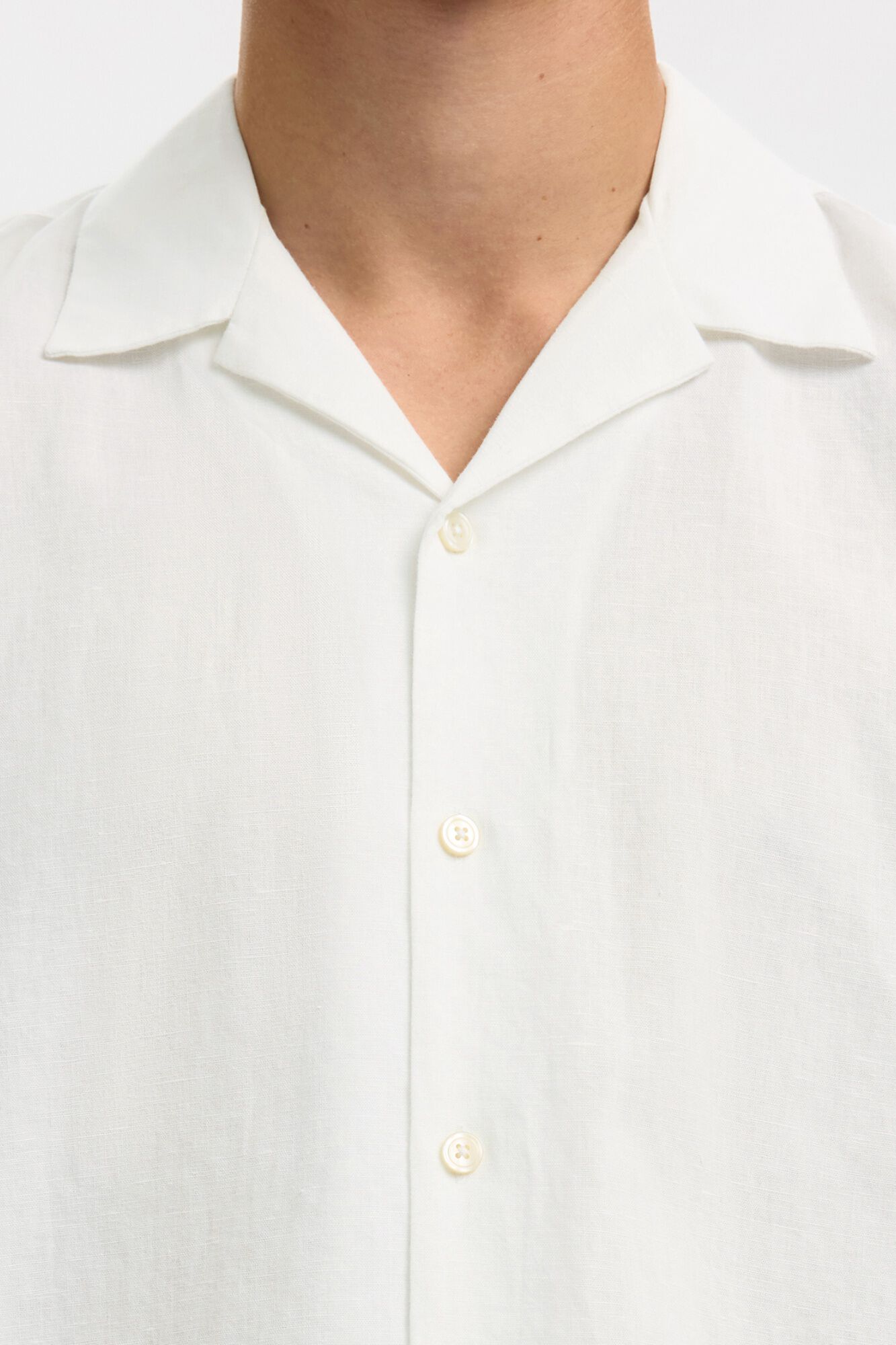 Selected Short sleeve shirt White