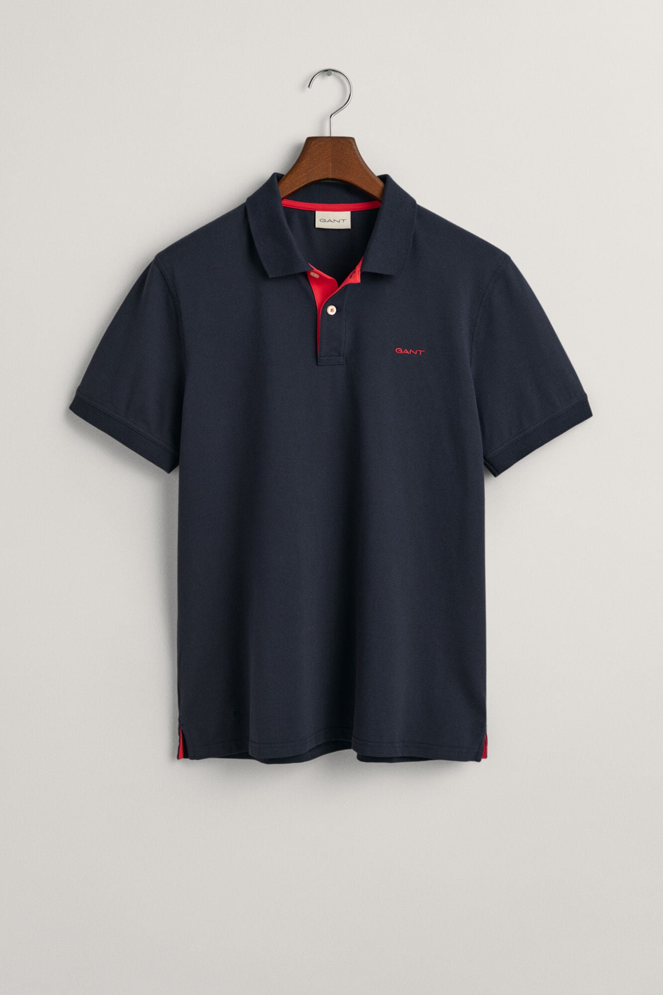 Gant Contrast piqu&eacute; polo Navy