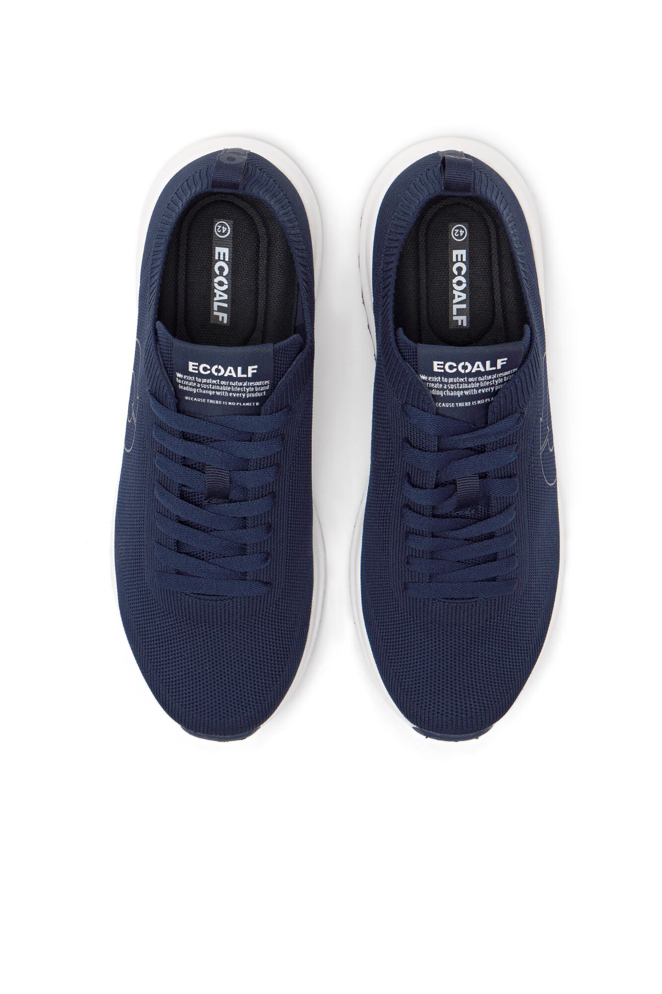 Ecoalf Chinelos de quarto em malha Conde Knit Azul