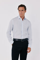 Cortefiel Checked slim fit easy iron dress shirt Blue