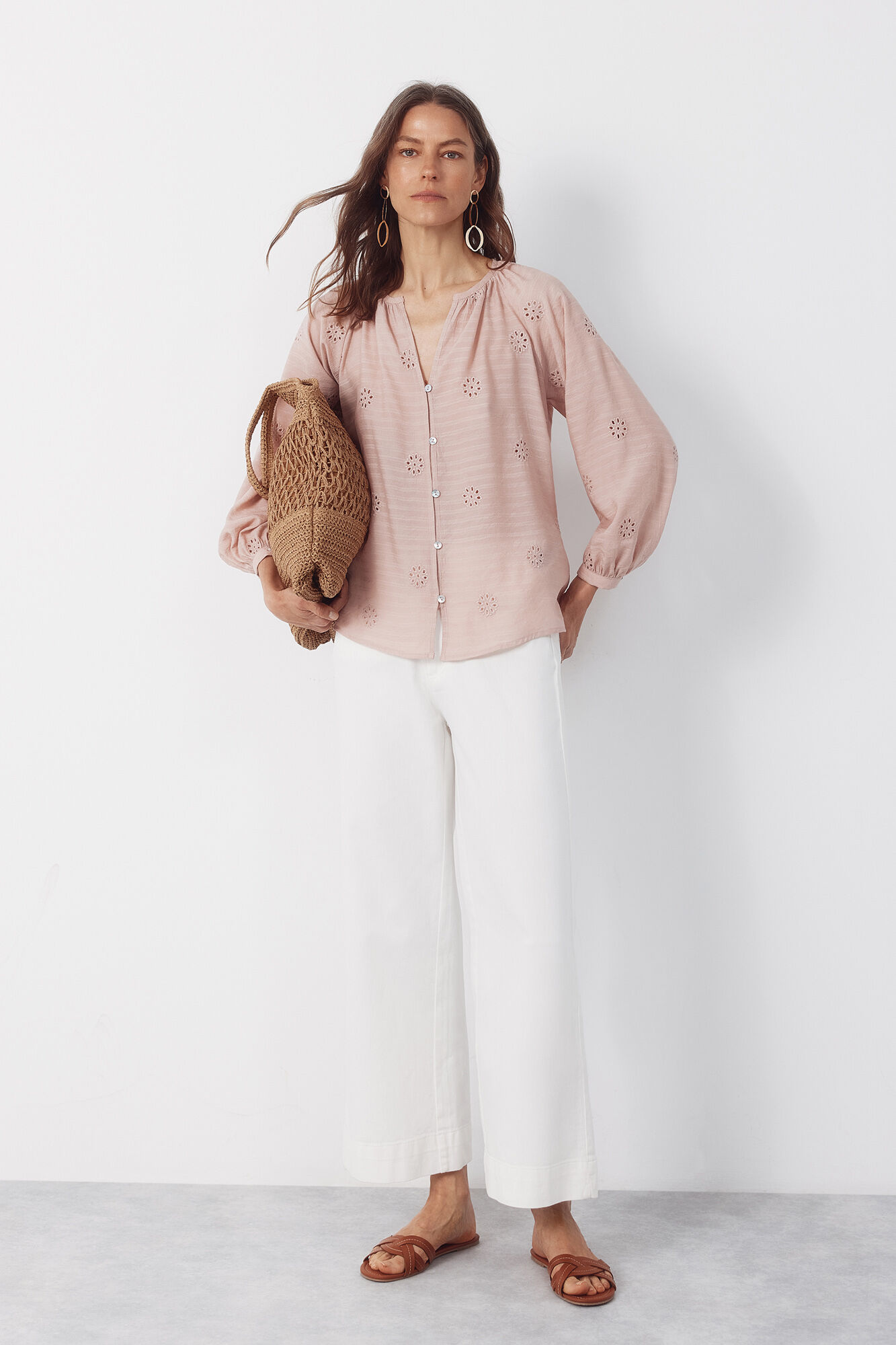 Cortefiel Embroidered blouse