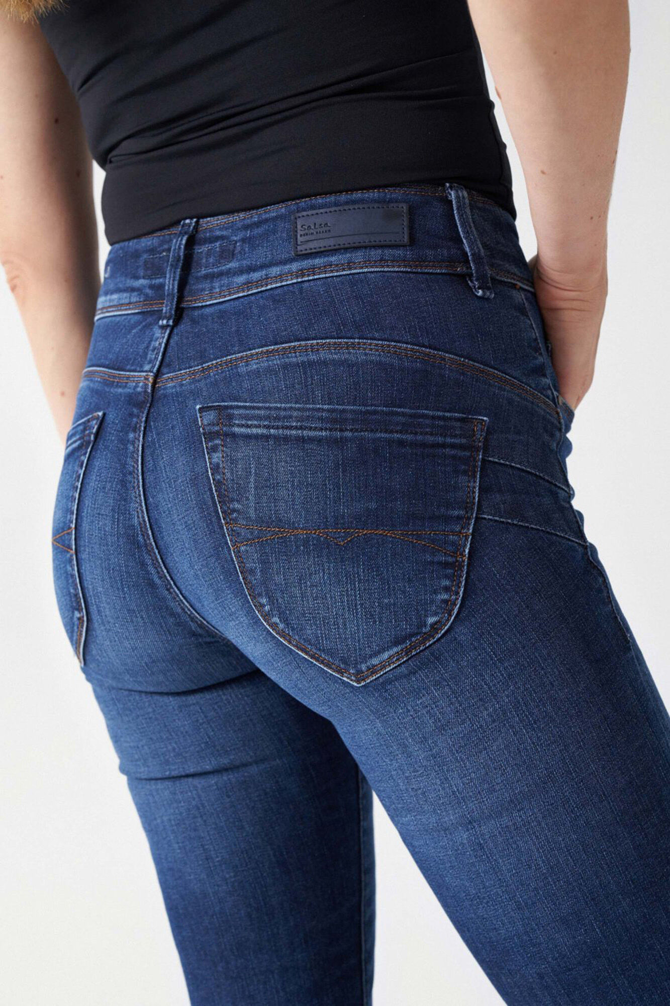 Salsa Jeans Cal&ccedil;a jeans skinny com push-in secreto