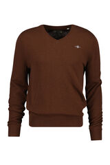 Gant Extrafine lambswool v-neck Brown