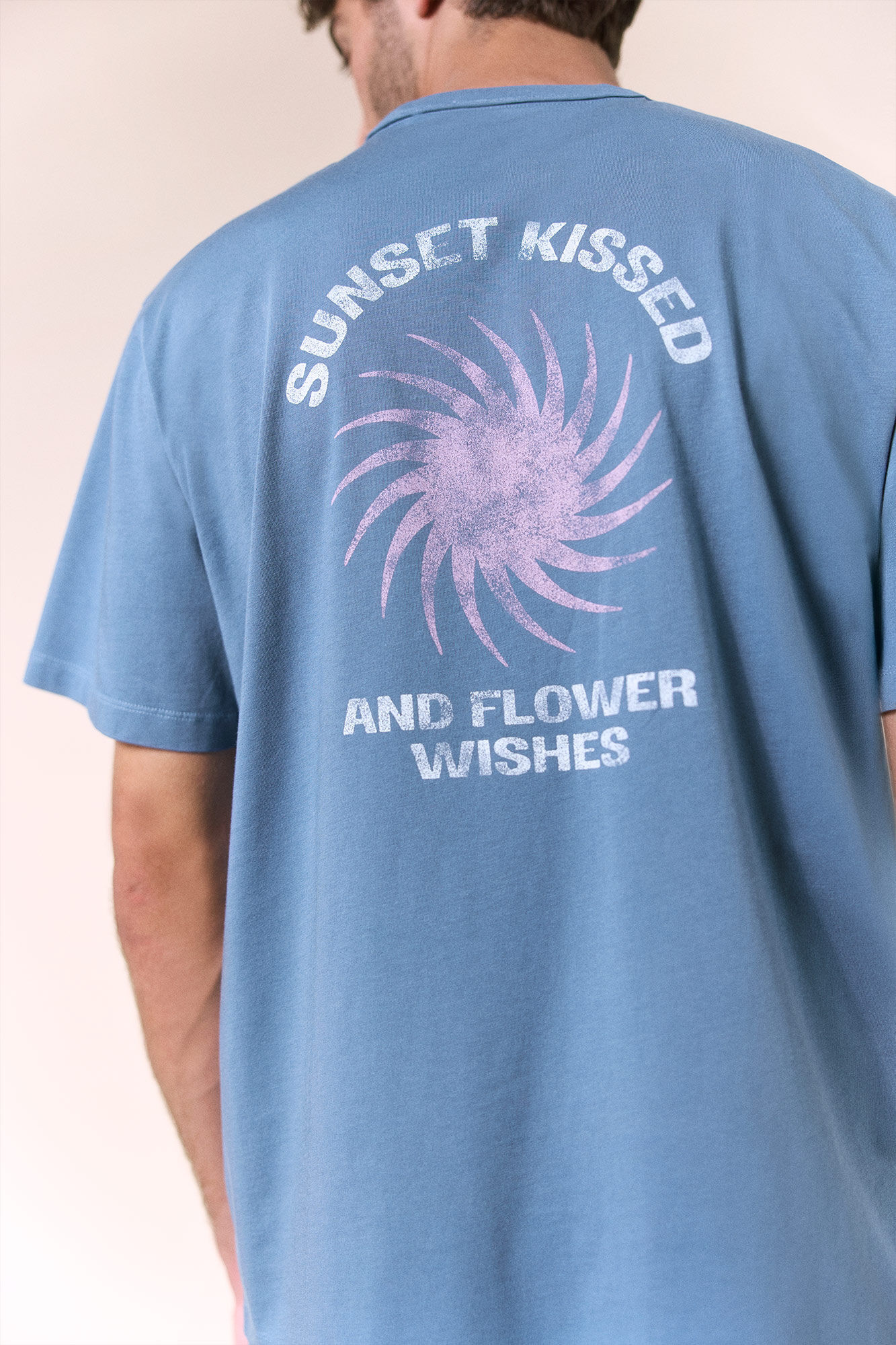 OOTO T-shirt gr&aacute;fica lavada Azul
