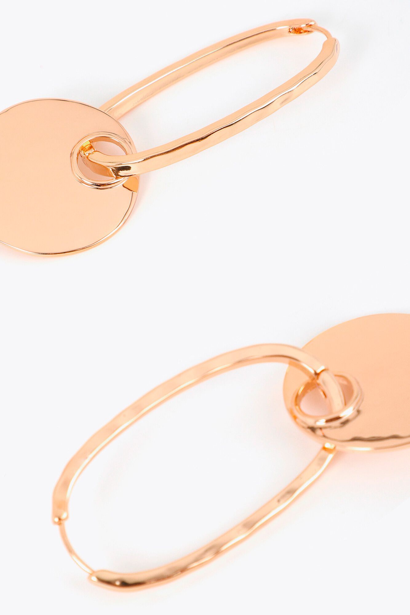 Lola Casademunt Brincos de argola oval destac&aacute;veis Dourado
