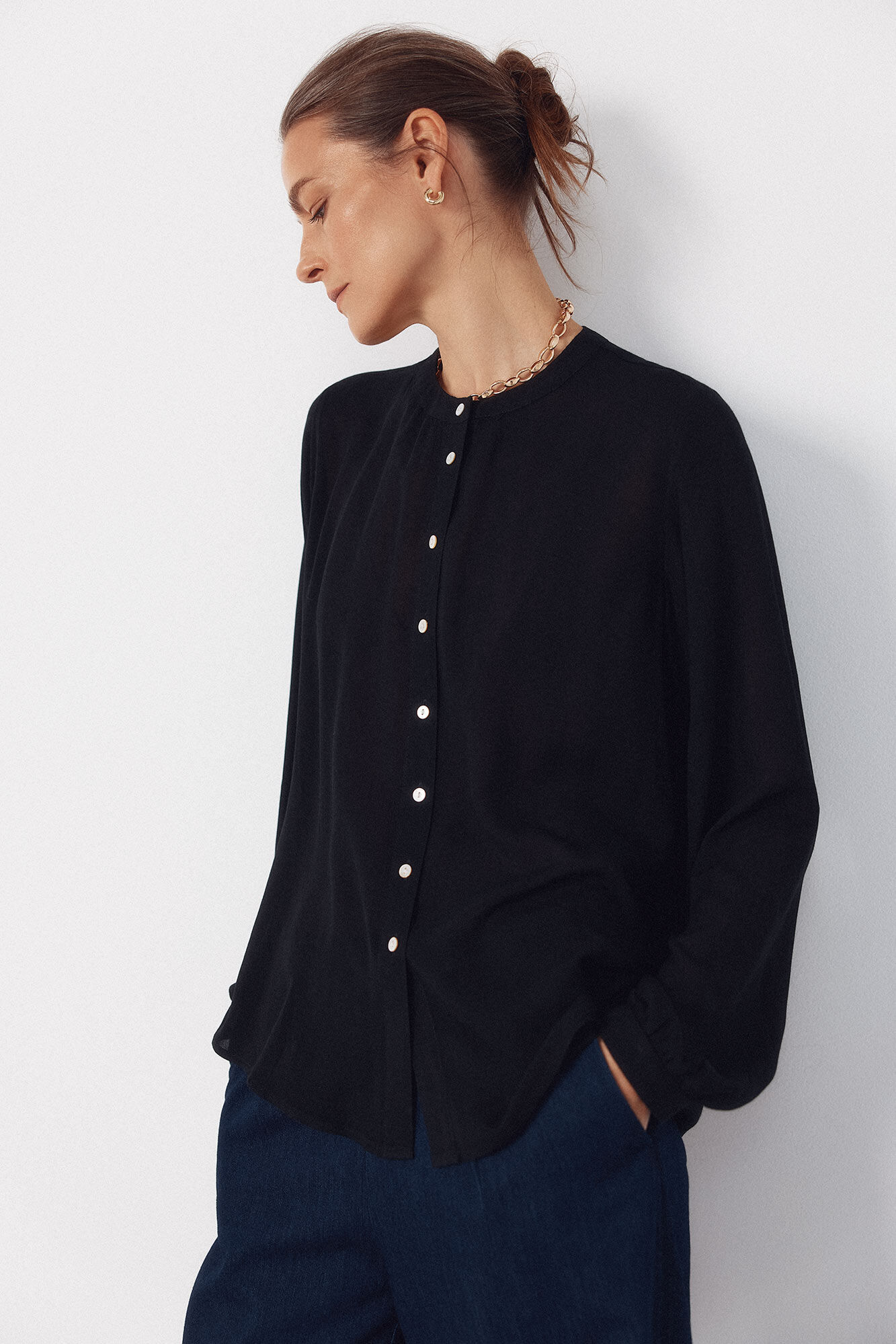 Cortefiel Round neck blouse
