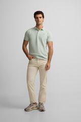 Silbon Classic plain polo shirt Green