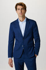Selected Blazer de fato Slim Fit confecionado com materiais reciclados. Azul