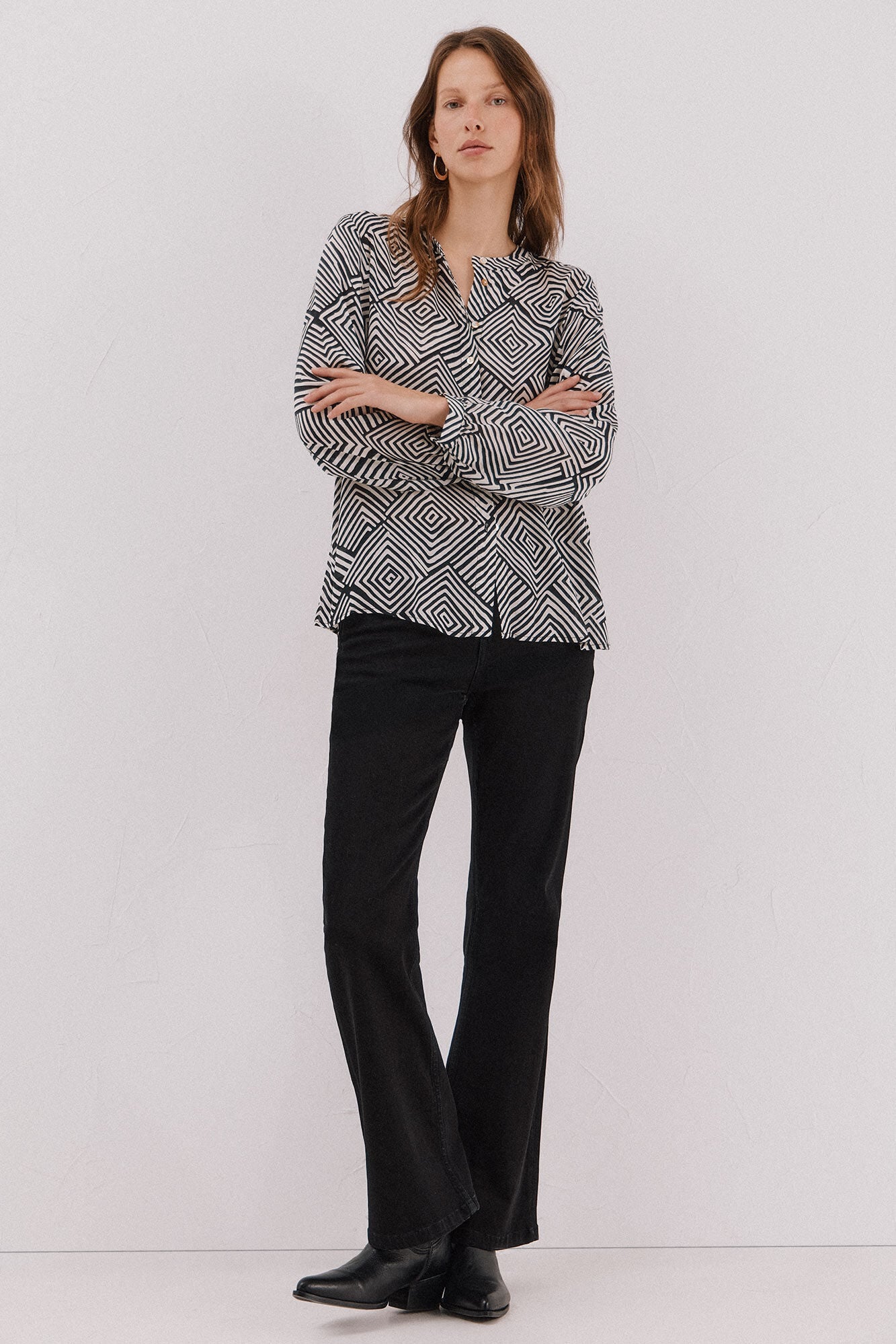 Cortefiel Round neck blouse