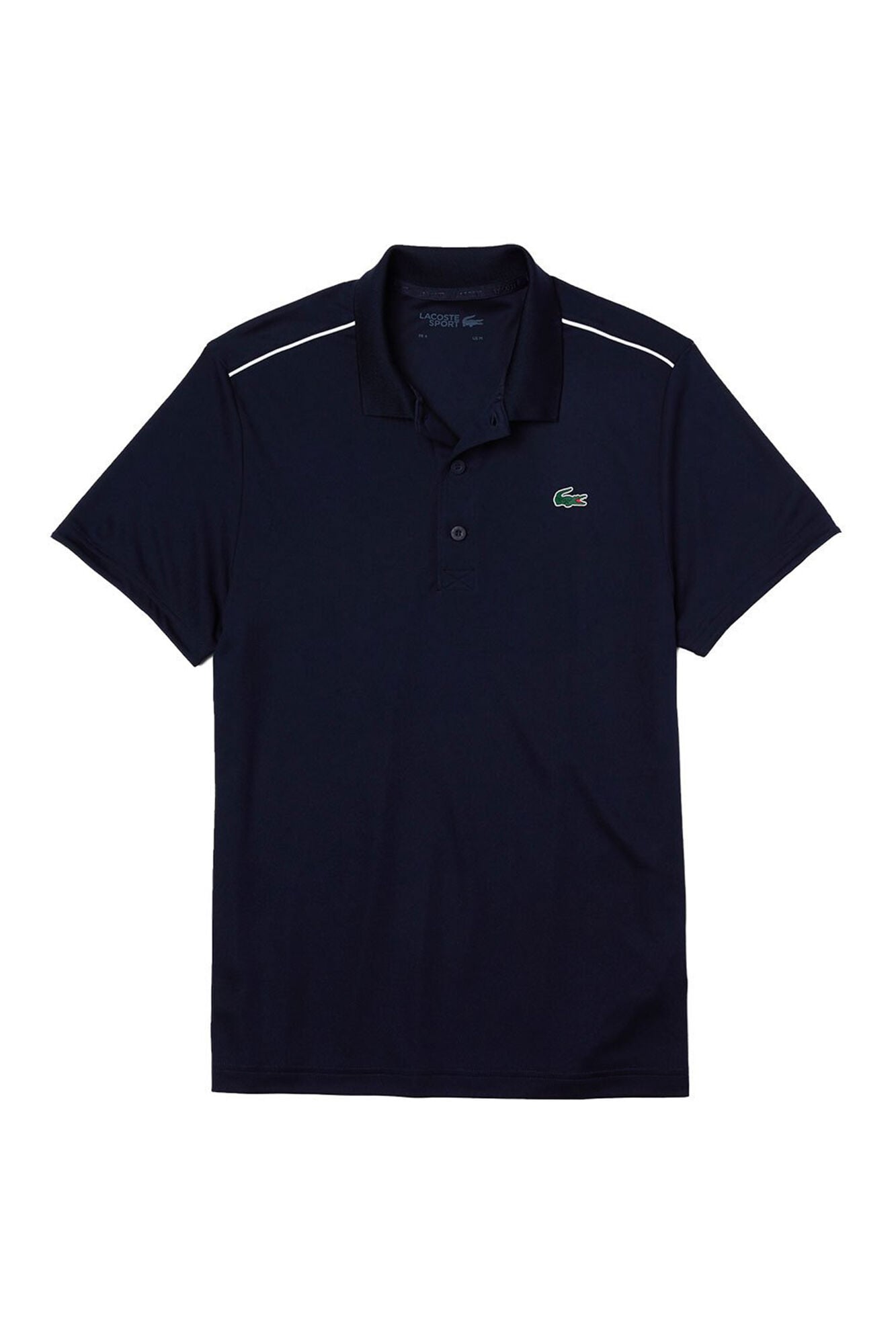 Lacoste Polo con ribetes en contraste en los hombros y los extremos de las mangas