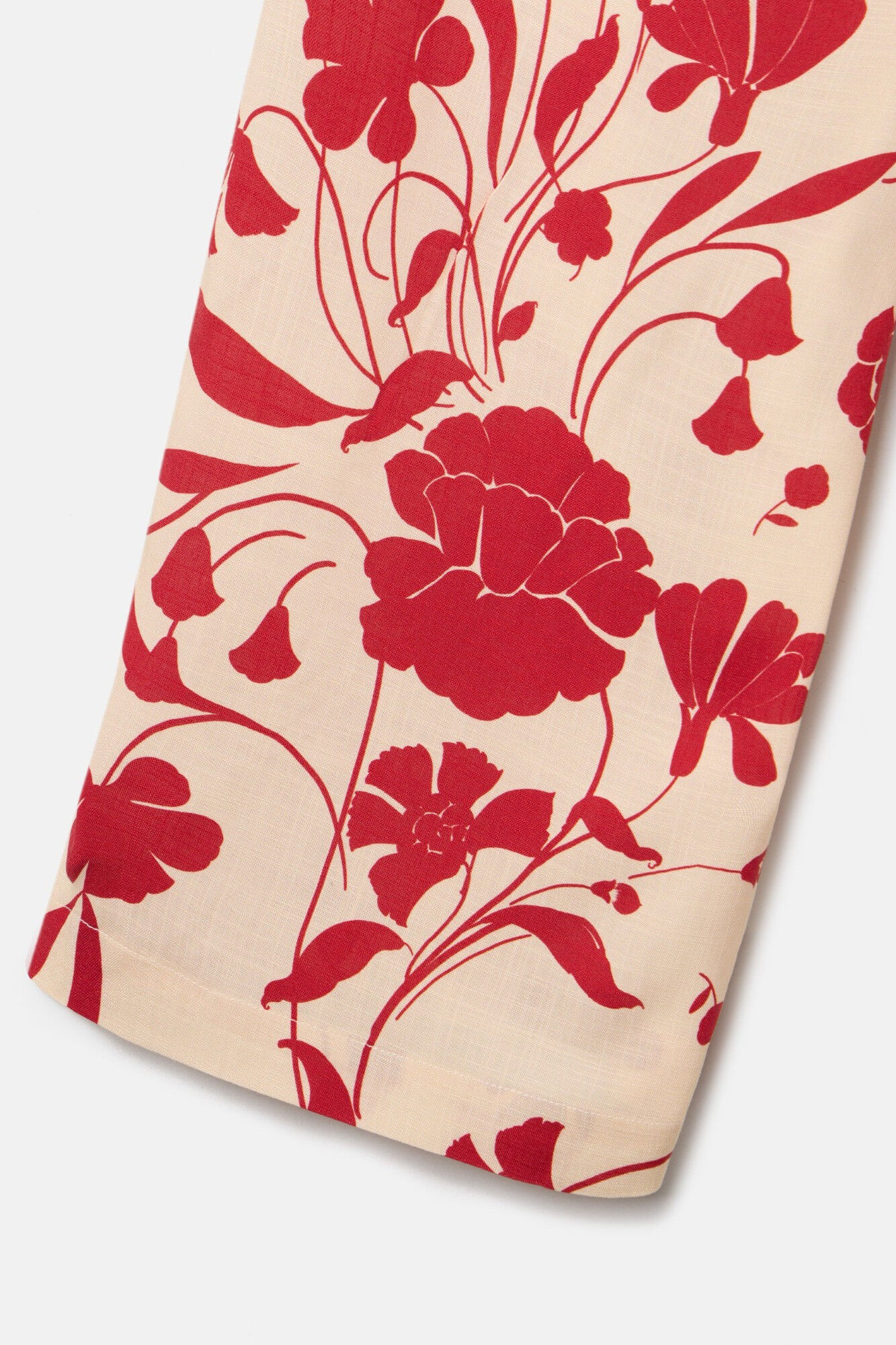 Silbon Floral print palazzo pants Red