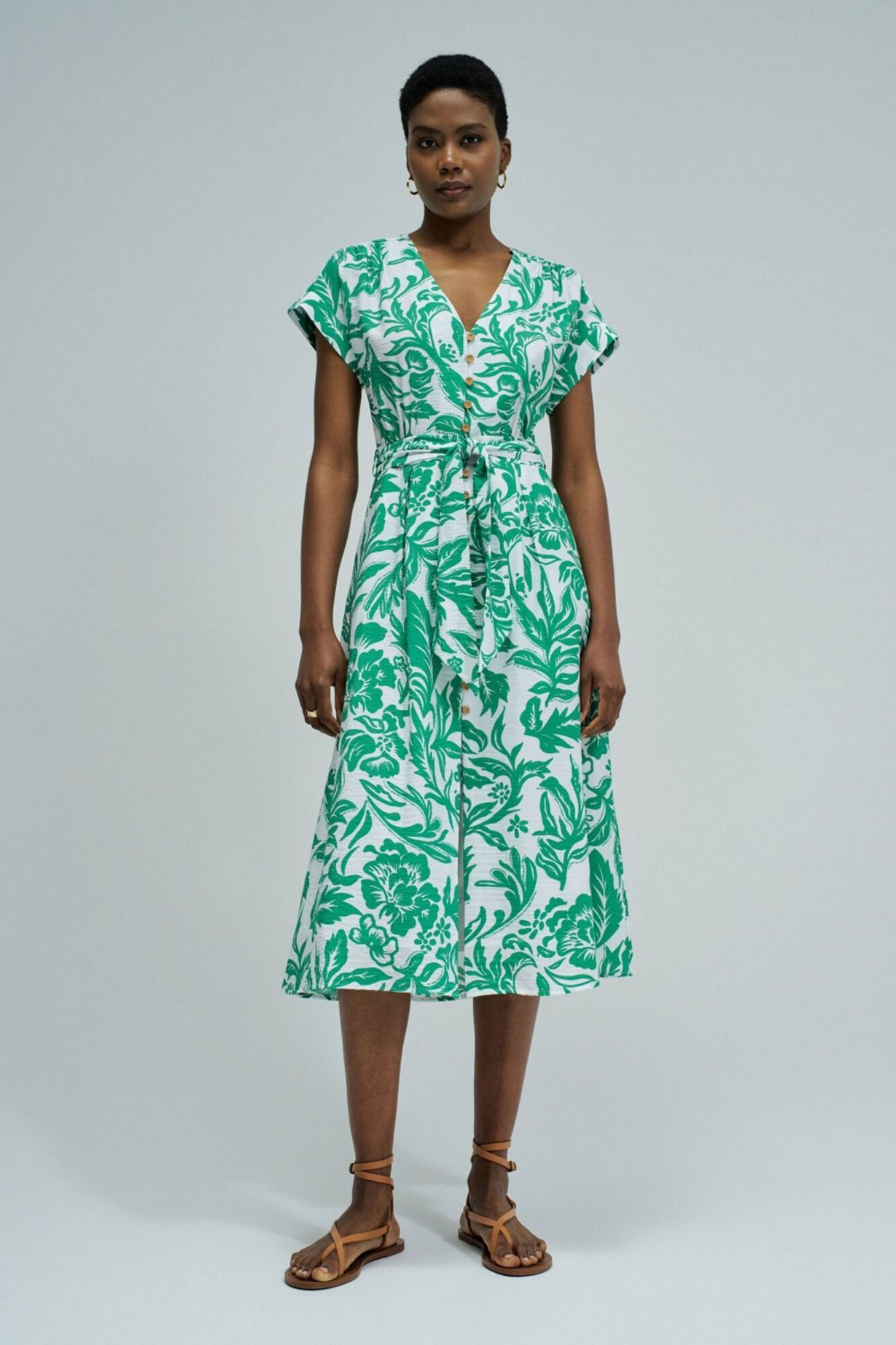 Salsa Jeans Vestido com estampado floral Verde