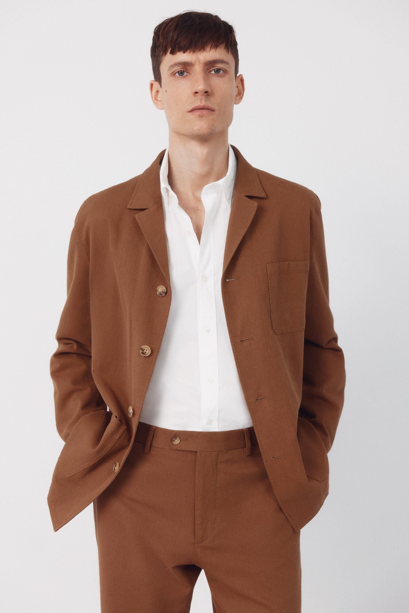 Cortefiel Linen blend blazer
