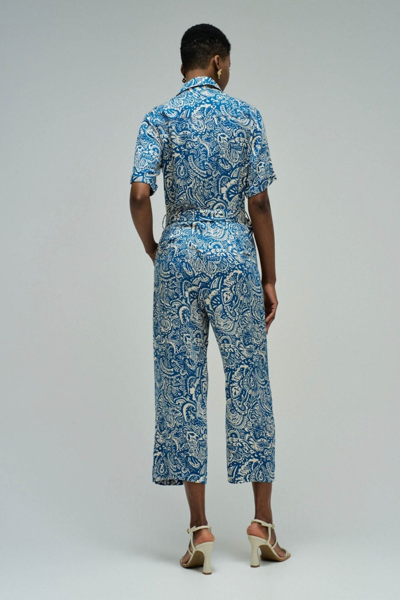 Salsa Jeans Floral print jumpsuit Blue