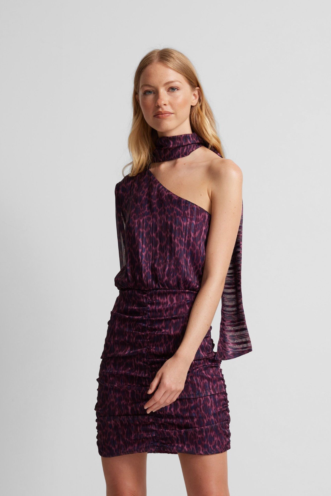 Silbon Asymmetrical mini dress