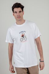 elPulpo T-shirt manga curta Branco