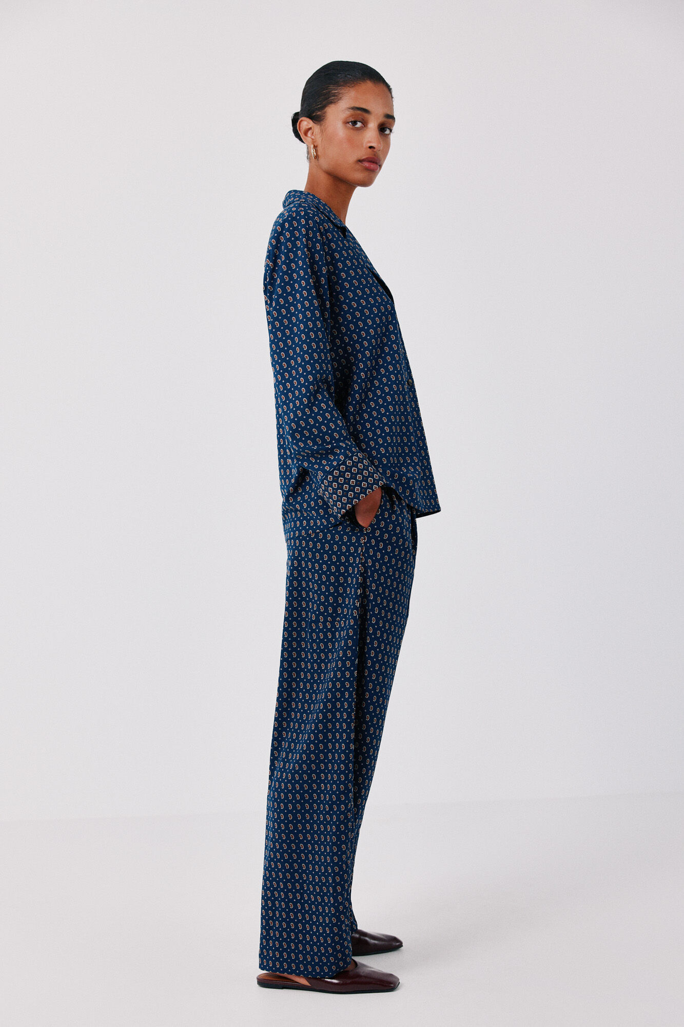 Cortefiel Printed pyjama shirt