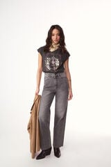 Slowlove Jeans new recto Printed grey