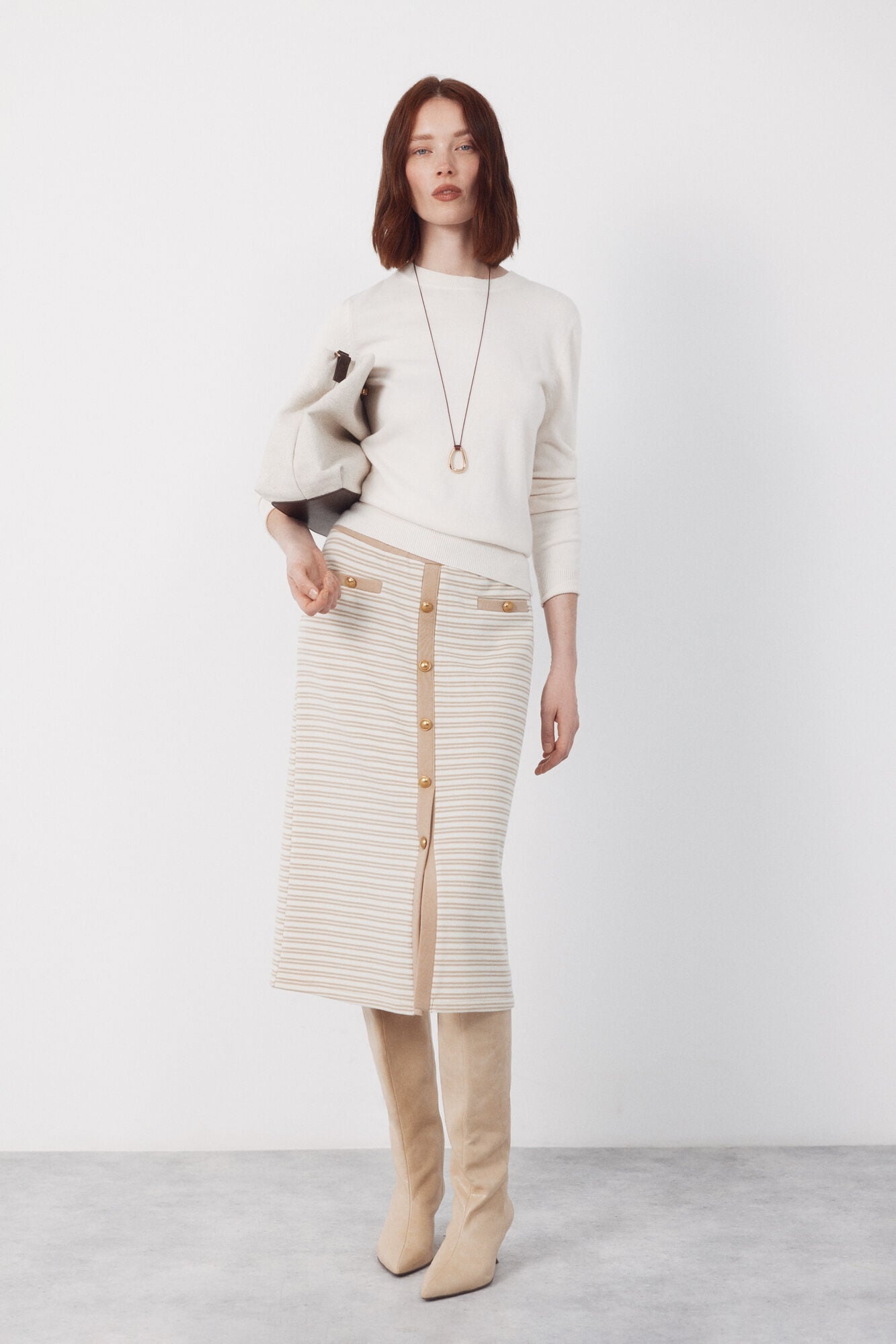 Cortefiel Jersey-knit -up buttons