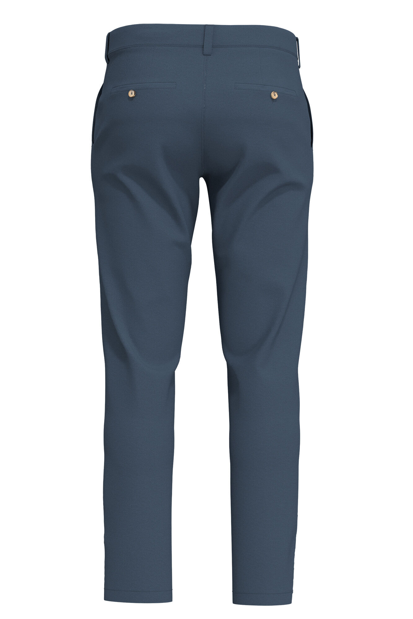 Selected Pantal&oacute;n chino Slim Fit confeccionado con algod&oacute;n org&aacute;nico Azul