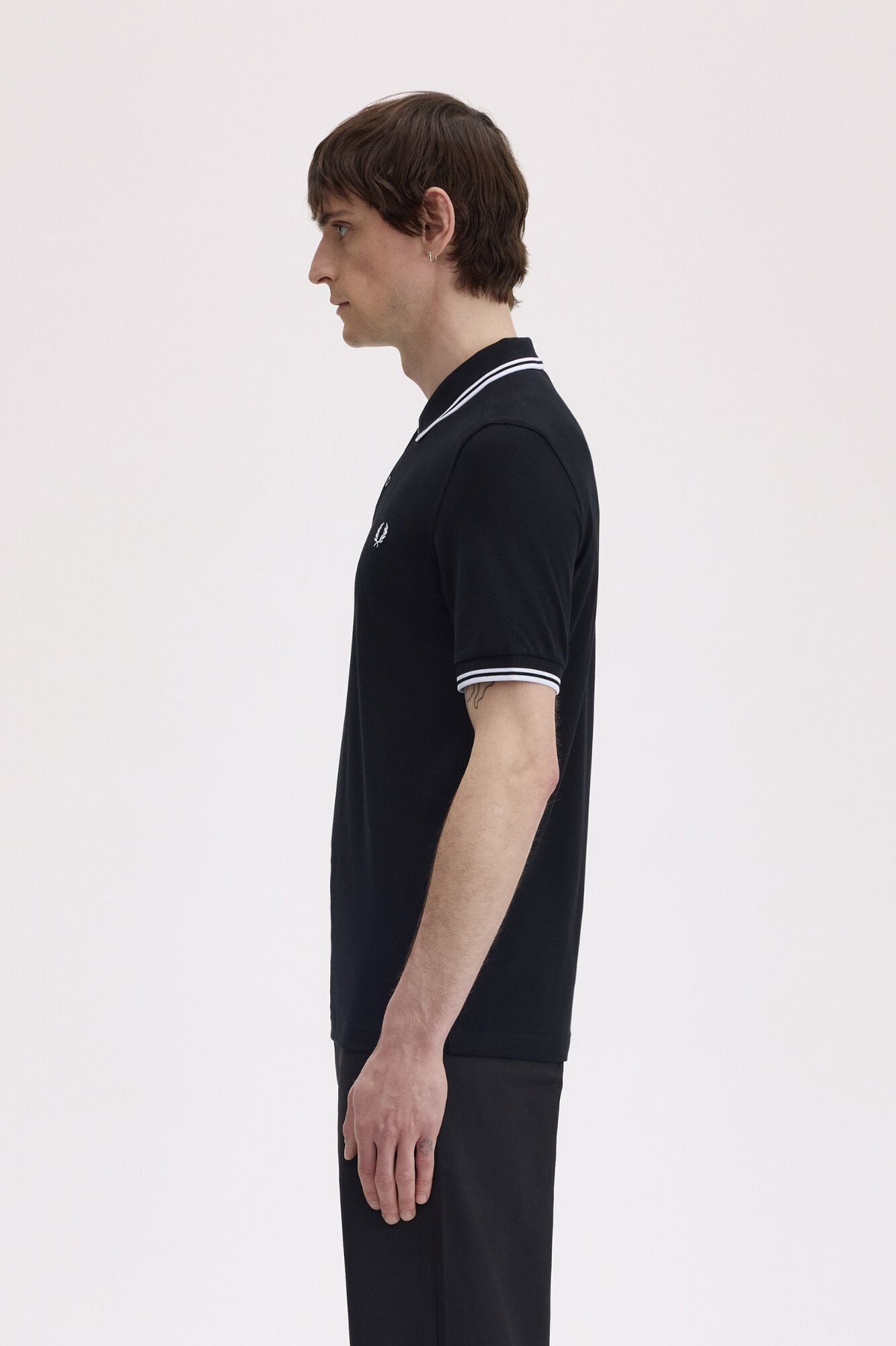 Fred Perry Twin tipped Fred Perry polo shirt Black