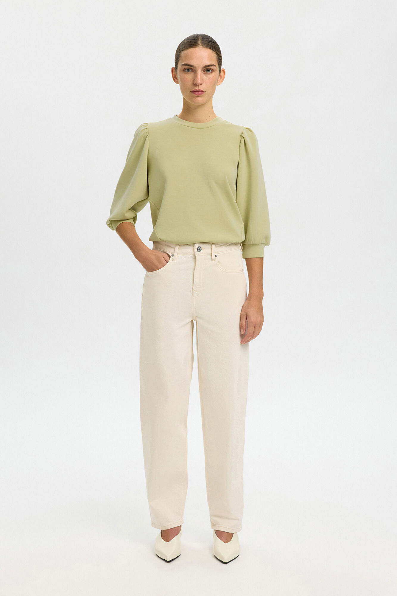 Selected Puffed sleeve top