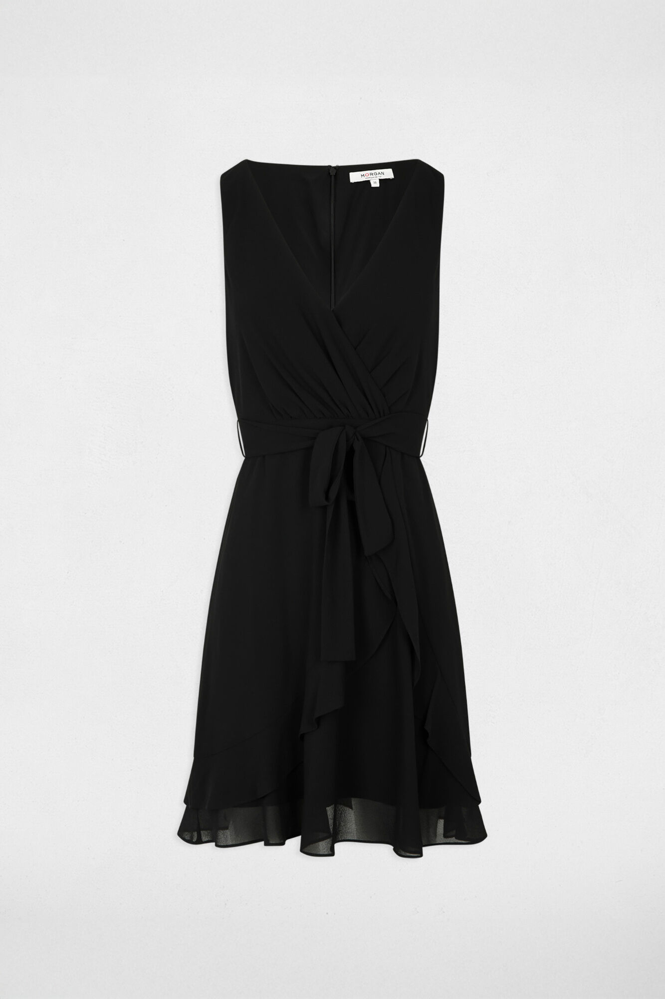 Morgan Wrap short dress Black