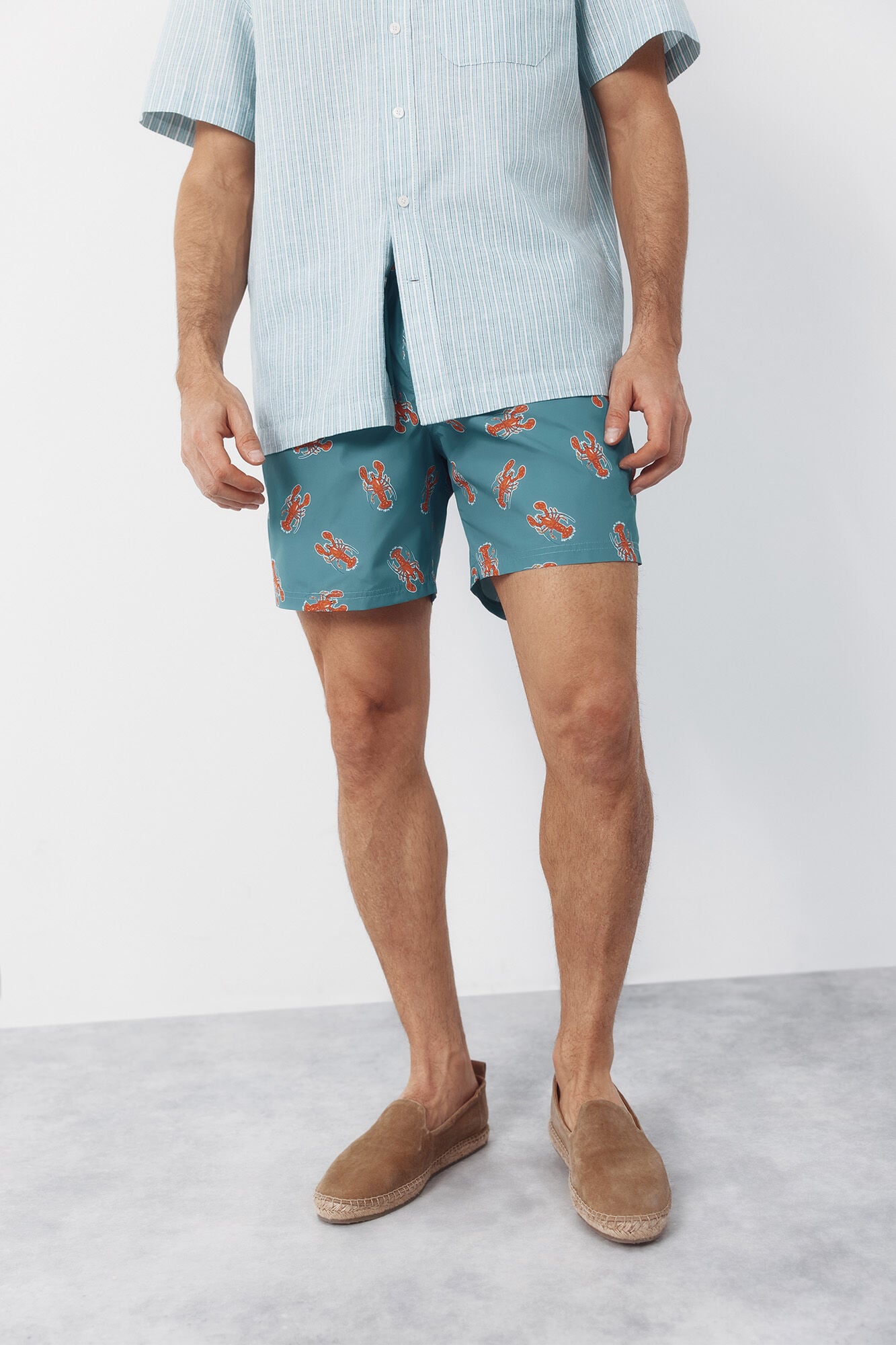 Cortefiel Ba&ntilde;ador estampado bogavantes grandes
