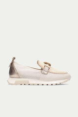 Hispanitas Mocassim desportivo Ecru