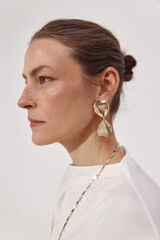 Cortefiel Petal earrings Gold