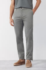 Cortefiel Lightweight slim technical chinos Kaki