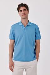 Cortefiel COOLMAX&reg; piqu&eacute; polo shirt Blue
