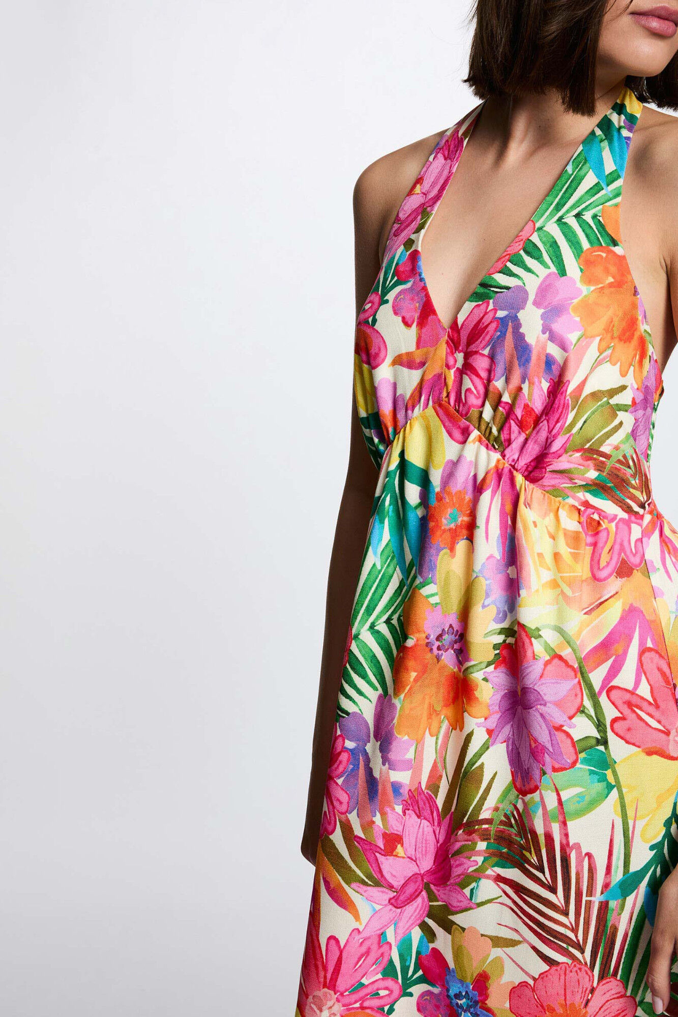 Morgan Vestido comprido estampado de flores