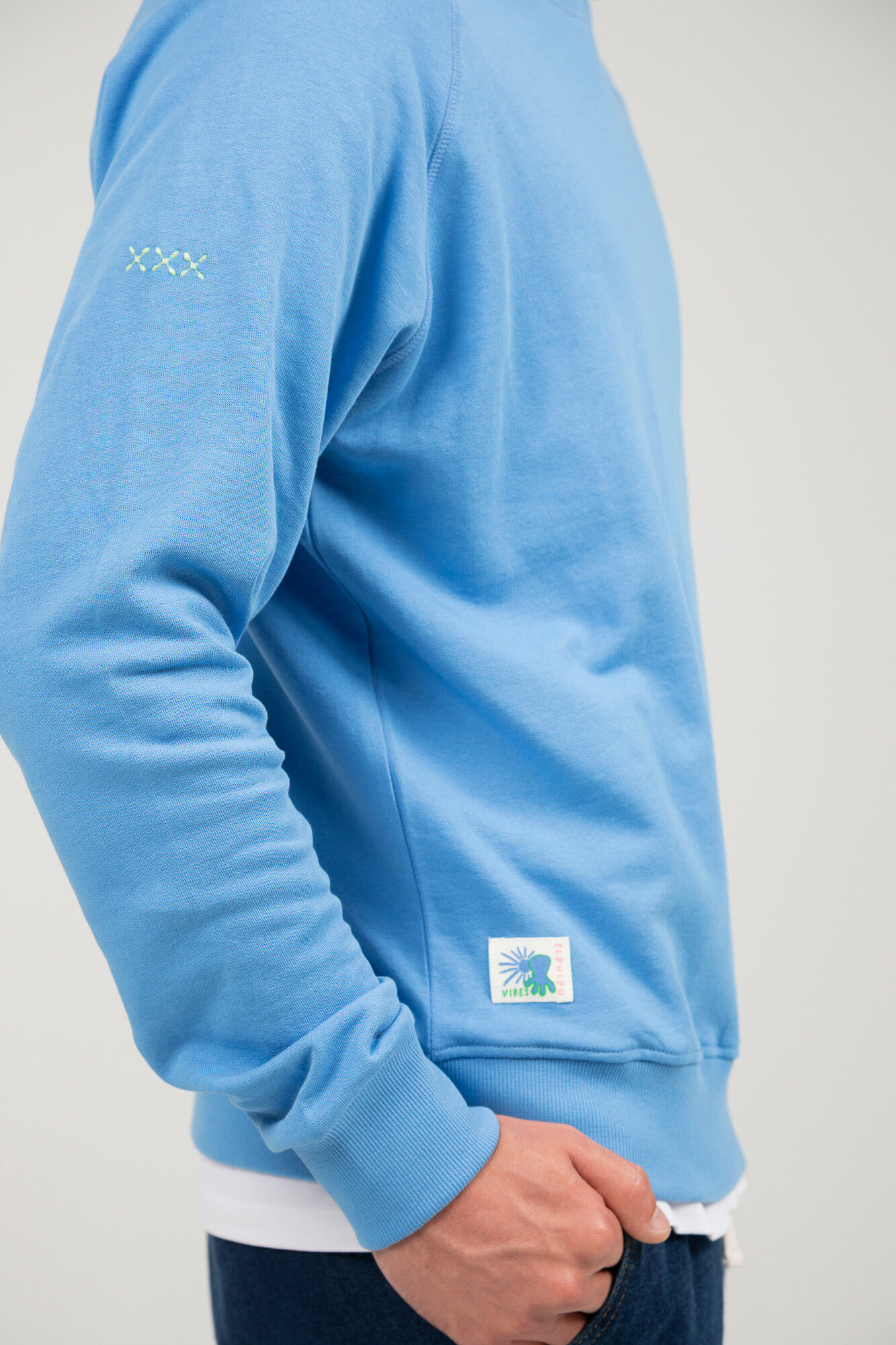 elPulpo Sweatshirt b&aacute;sica Azul