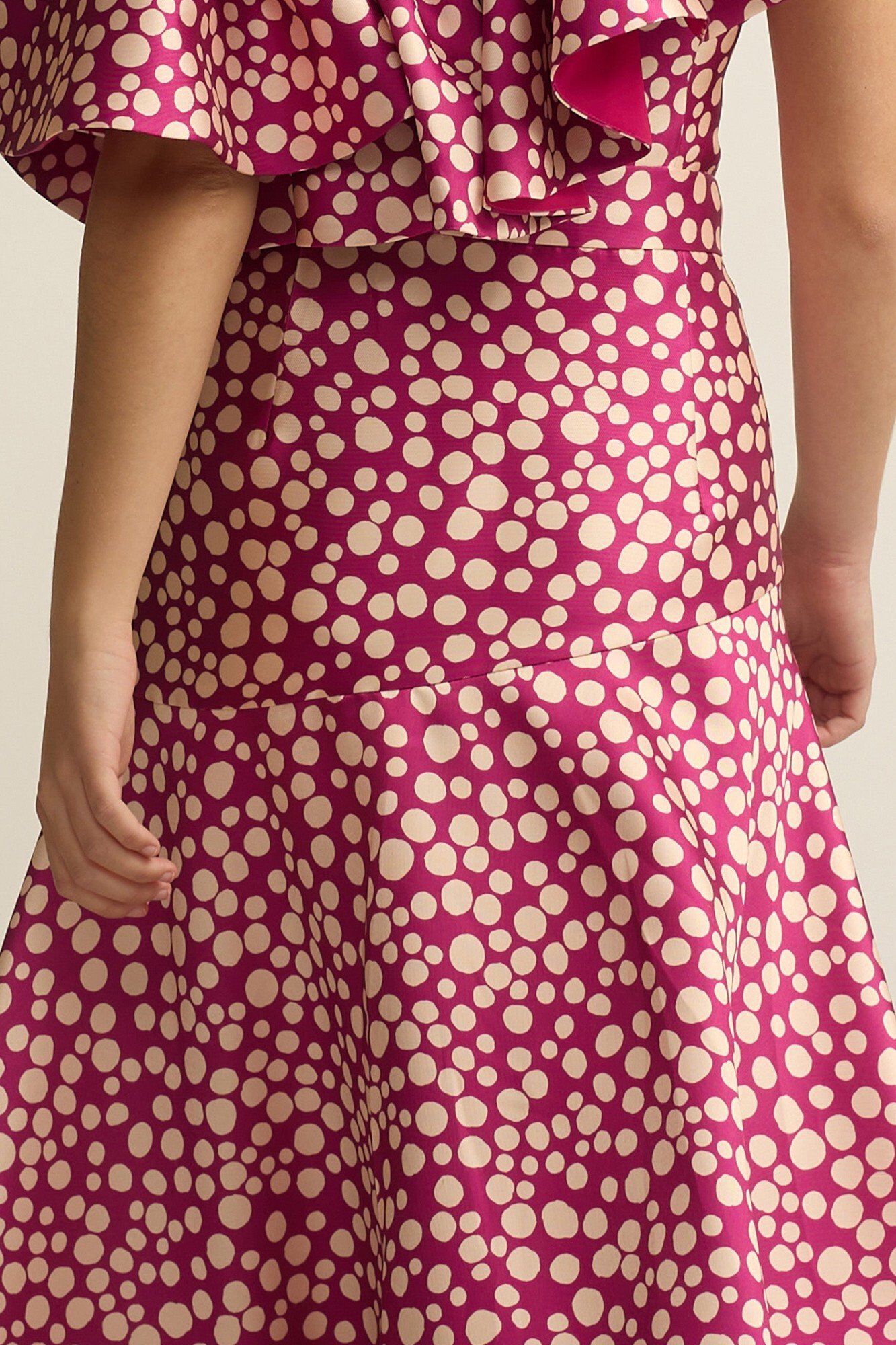Silbon Saia Event Collection midi estampada Roxo