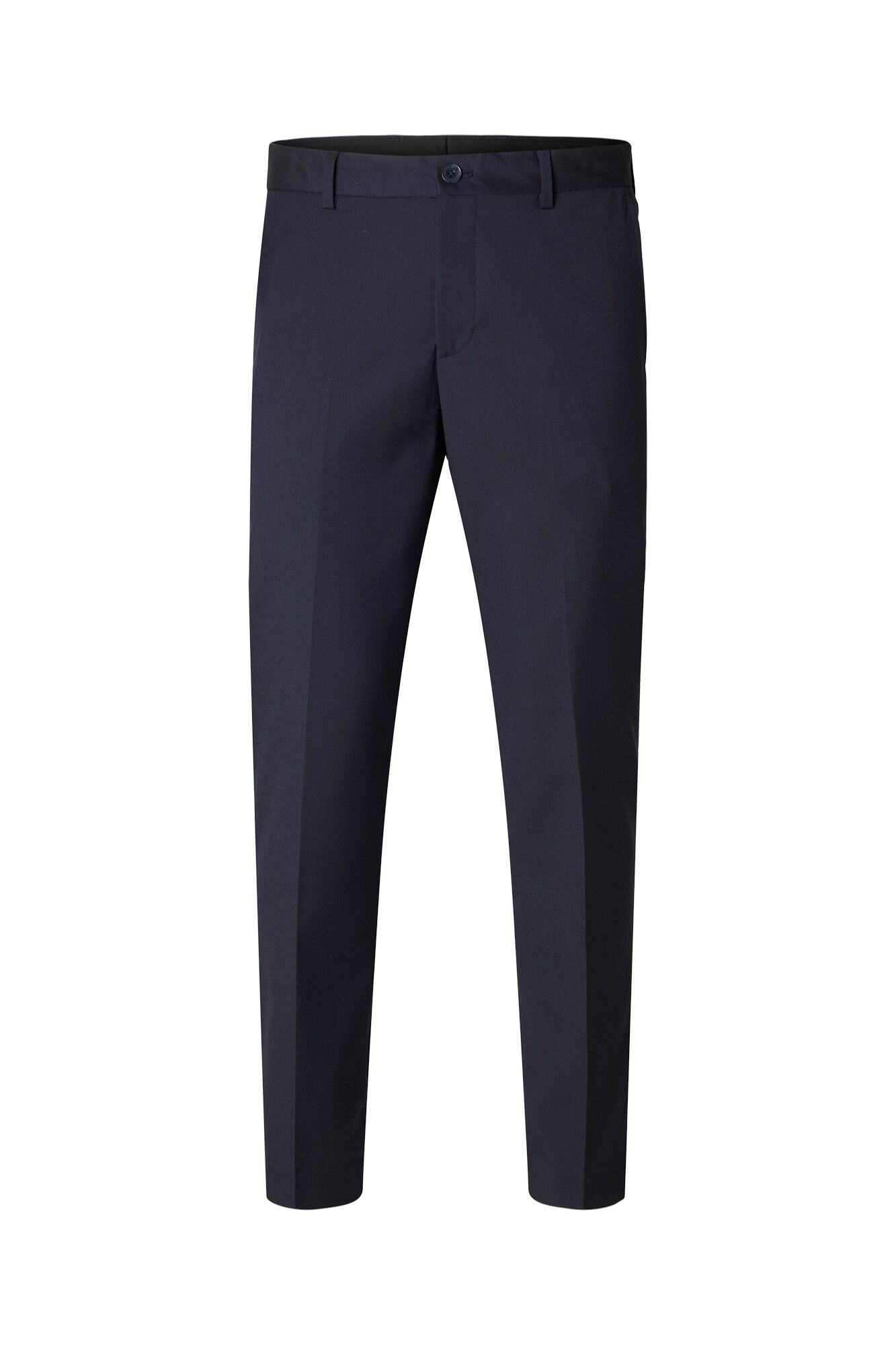 Selected Cal&ccedil;as de fato Slim Fit confecionadas com materiais reciclados Azul