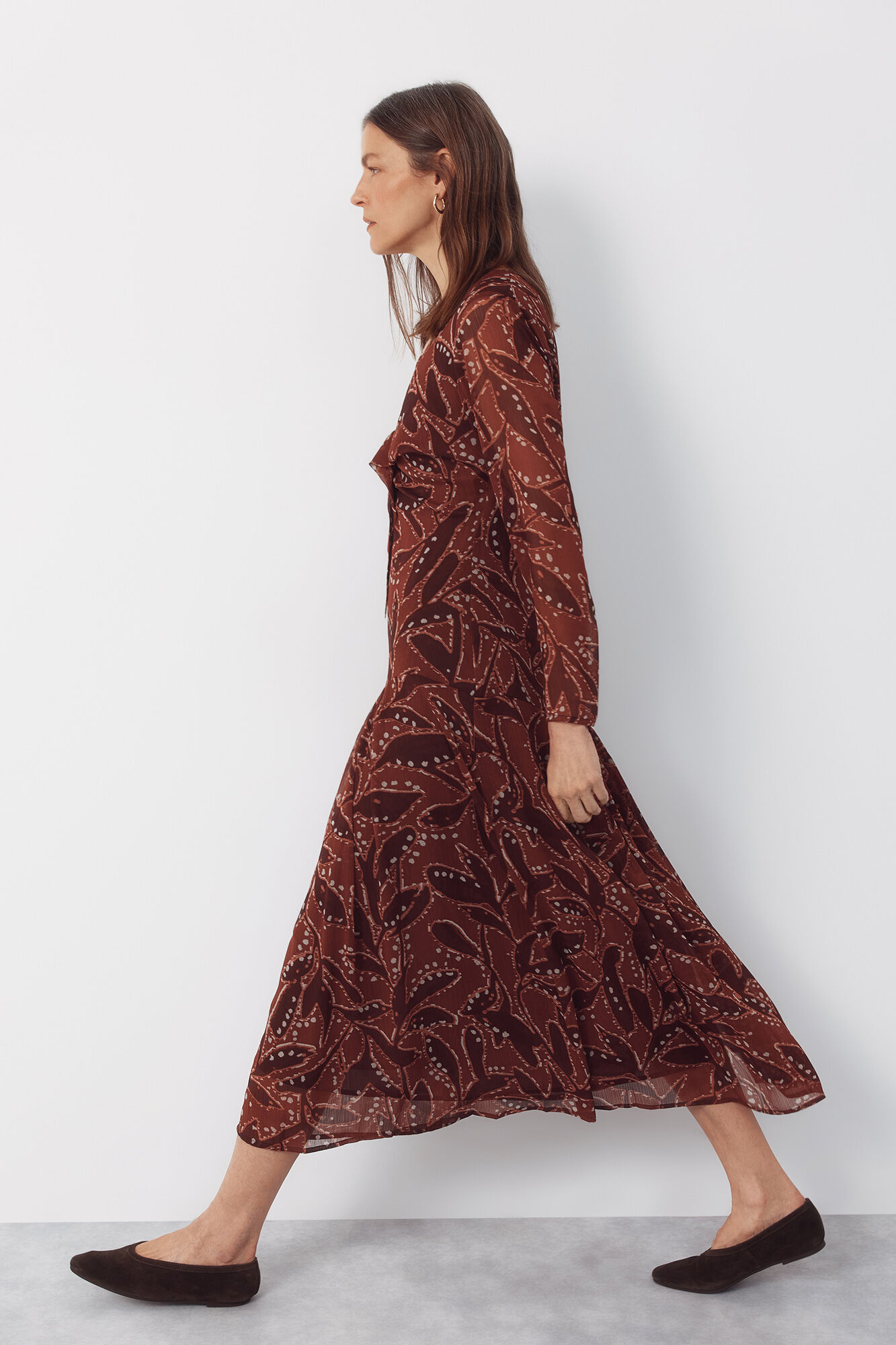 Cortefiel Flowing printed dress