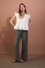 Slowlove Pantal&oacute;n de pata ancha Verde