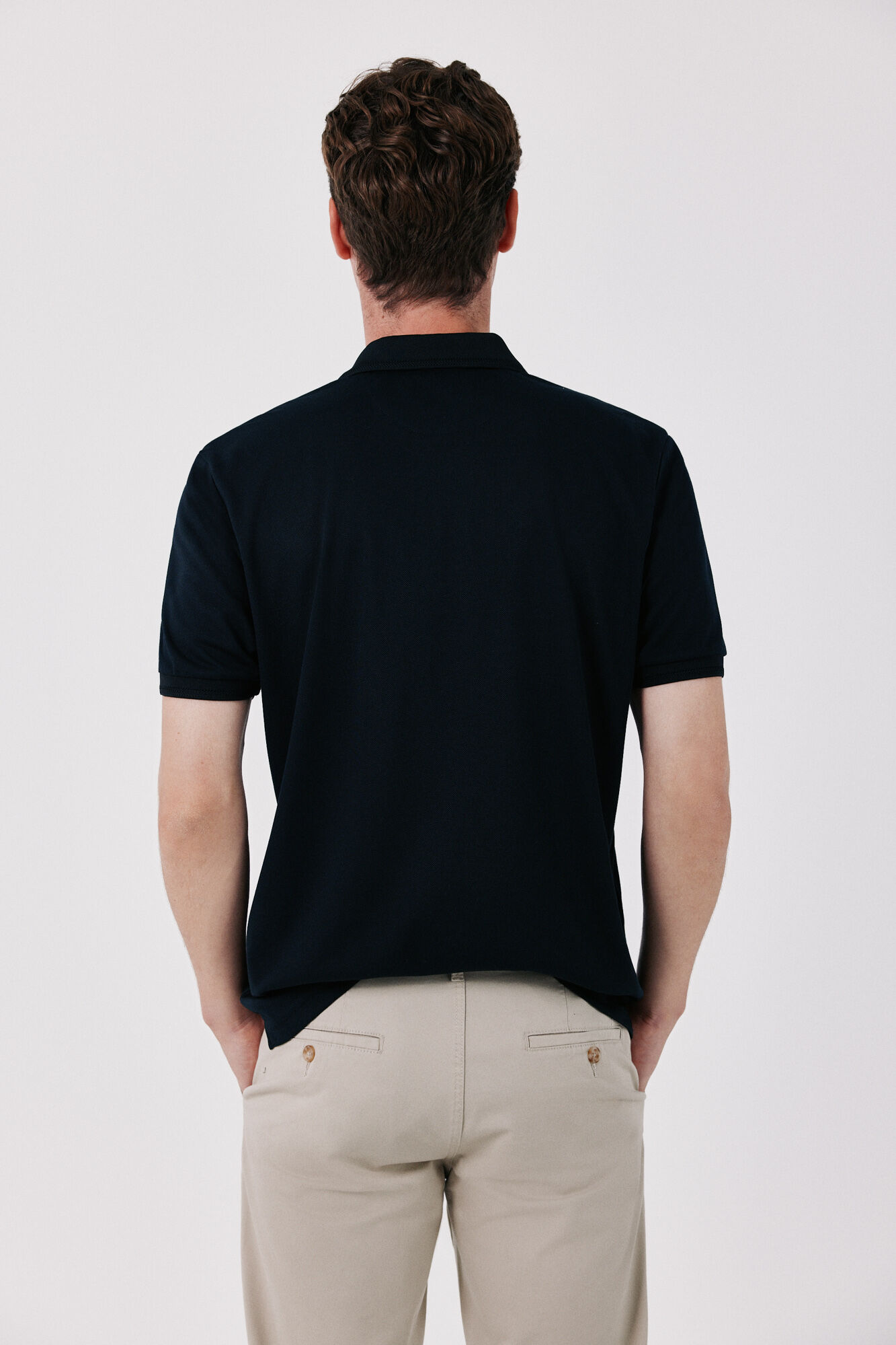 Cortefiel Polo COOLMAX&reg; em piqu&eacute; Preto