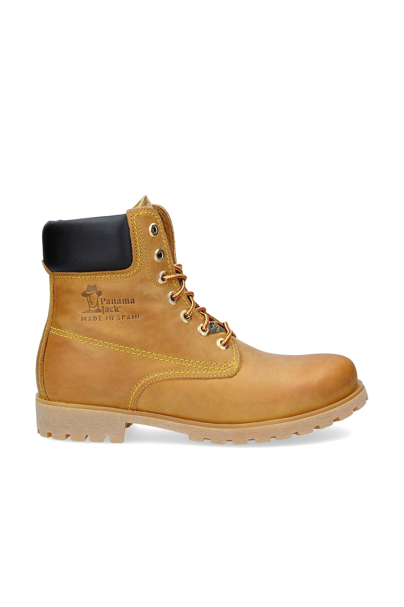 Panama Jack Bota de homem em pele napa Dourado