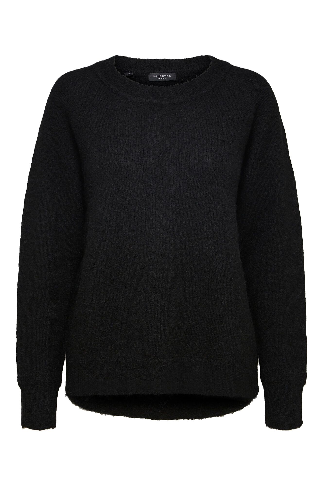 Selected Camisola de l&atilde; e alpaca Preto